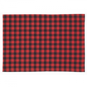Set of 4 Red And Black Buffalo Check Pattern Placemat