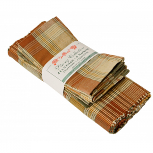 4 + 4 Cyprus Check Pattern Placemats And Napkins