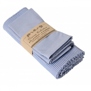 4 + 4 Periwinkle Blue Placemats And Napkins