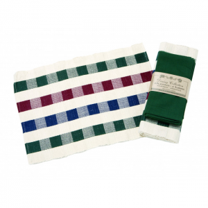 4 + 4 Spruce Green Checks And Solids Placemats And Napkins