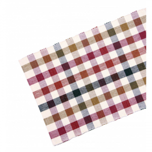 13x36" Cambridge Check Pattern Ribbed Table Runner