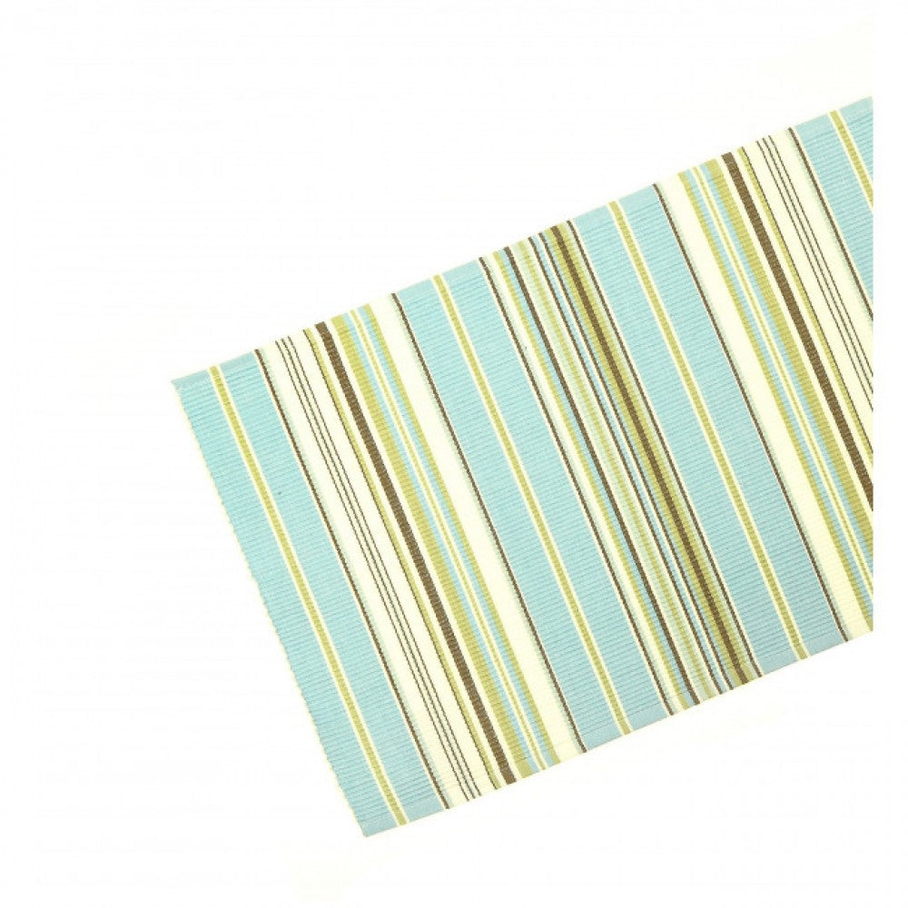 13x36" Seaside Stripes Ribbed Table Runner