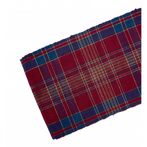 13x36" Dover Check Pattern Ribbed Table Runner