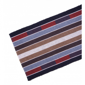 13x36" Cafe Stripes Ribbed Table Runner
