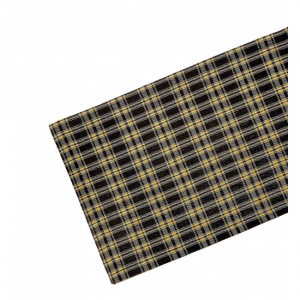 13x36" Salt & Pepper Check Pattern Ribbed Table Runner