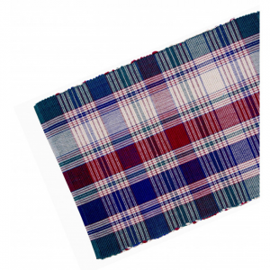 13x36" Moorpark Jewel Tones Check Pattern Ribbed Table Runner