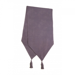 13x54" Purple With Tassels Table Runner