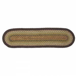 Braided Black Edge Table Runner