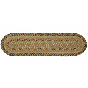 Braided Browns And Greens Table Runner