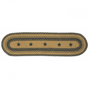 Braided With Black Stars Table Runner