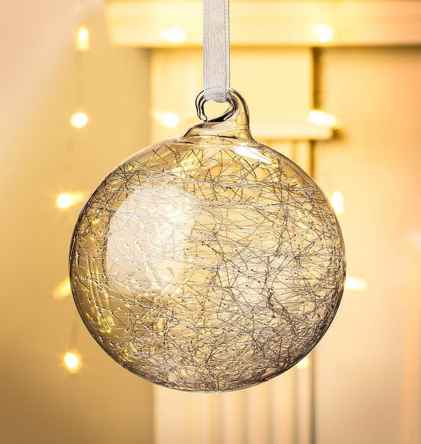 Ball With Glass Threads Ornament