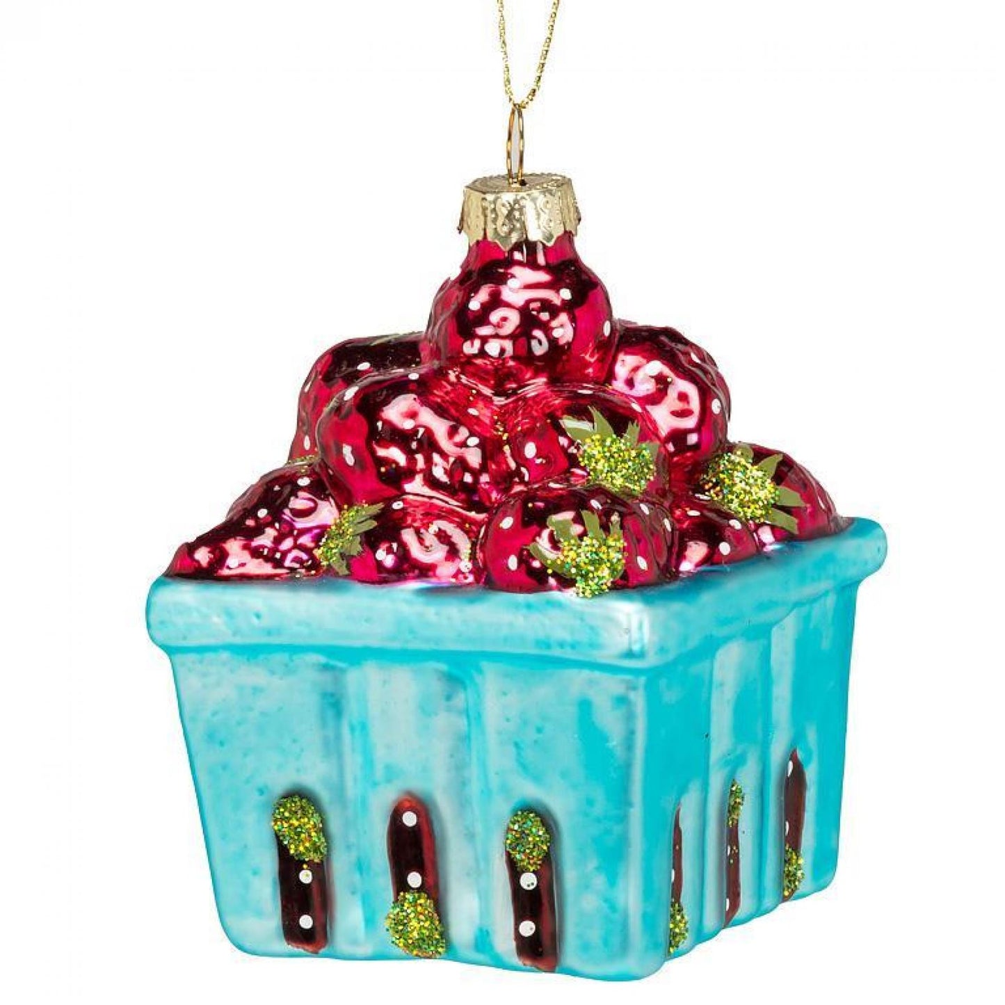 Basket Of Strawberries Ornament