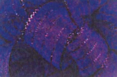 5/8"X50Yds Metallic Purple Striped Chiffon Ribbon