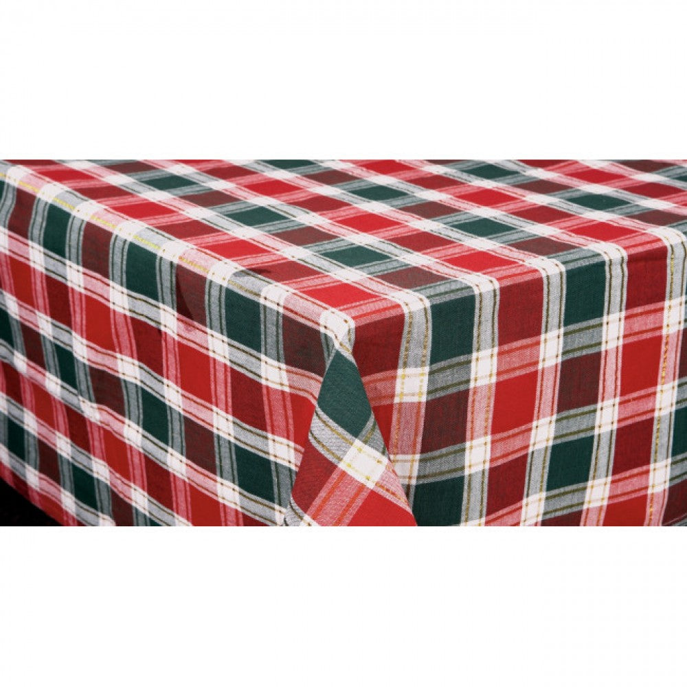 52x52" Santa Clara Check Pattern Tablecloth