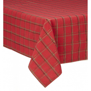 52x72" Deerprook Check Pattern Tablecloth