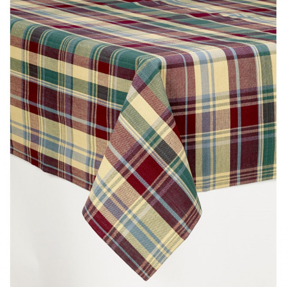 36x36" Kargil Check Pattern Tablecloth