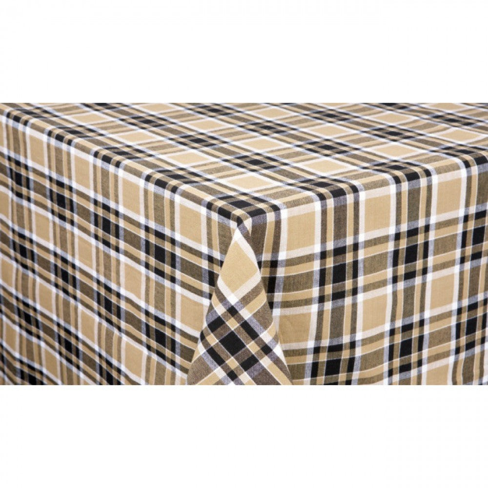 36x36" Black Haze Check Pattern Tablecloth