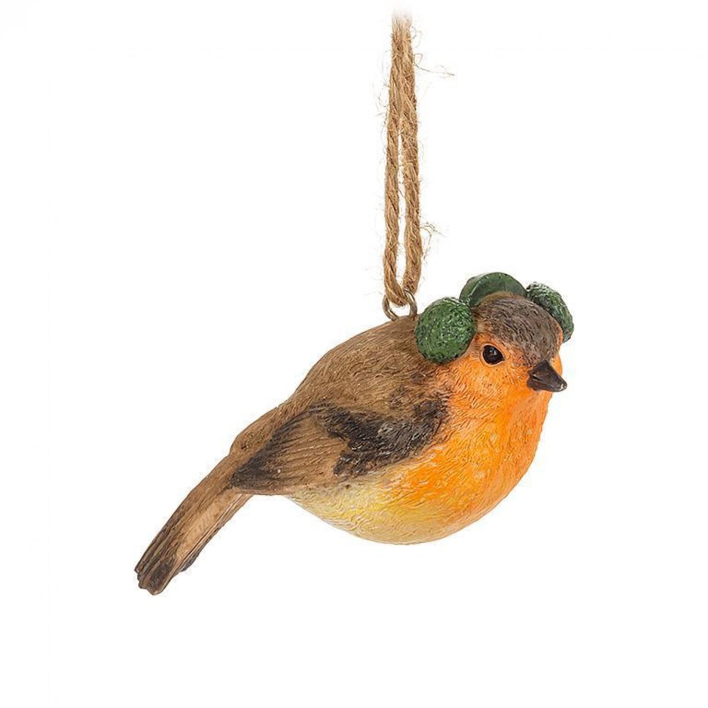 Set Of 6 Assorted Birds In Winter Wear Figurine