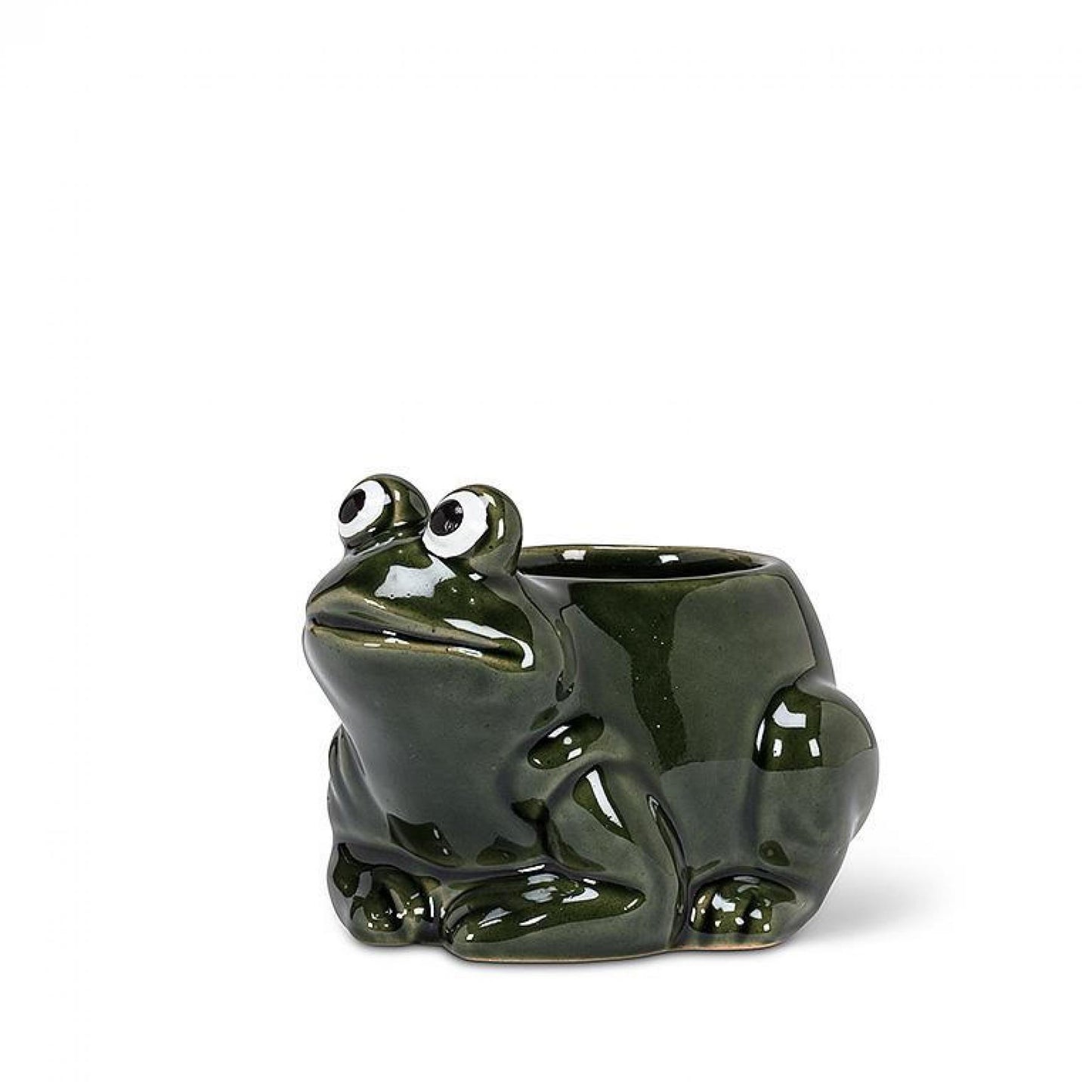 Set of 12 Crouched Frog Planter