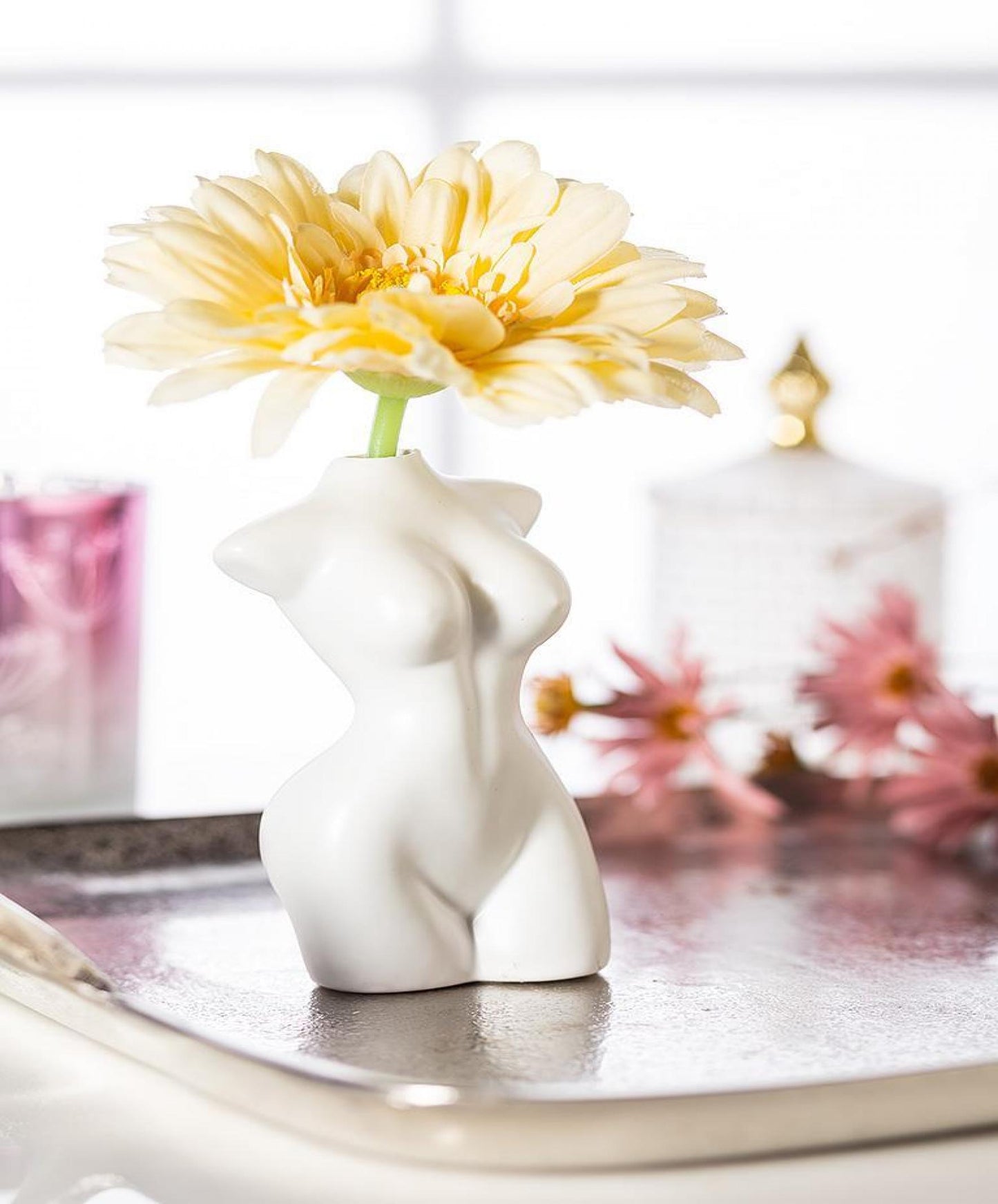 Matte White Body Bud Vase