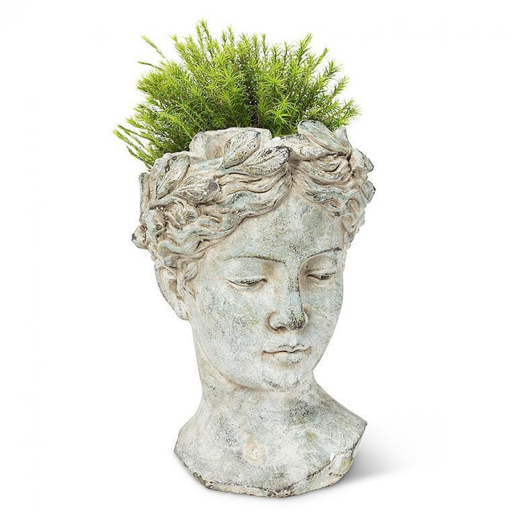 Woman Head Wearing A Laurel Wreath Planter