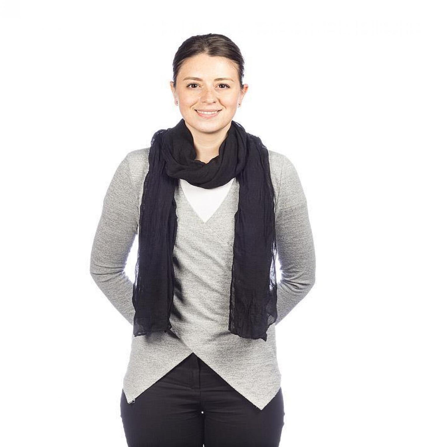Black Classic Lightweight Scarf