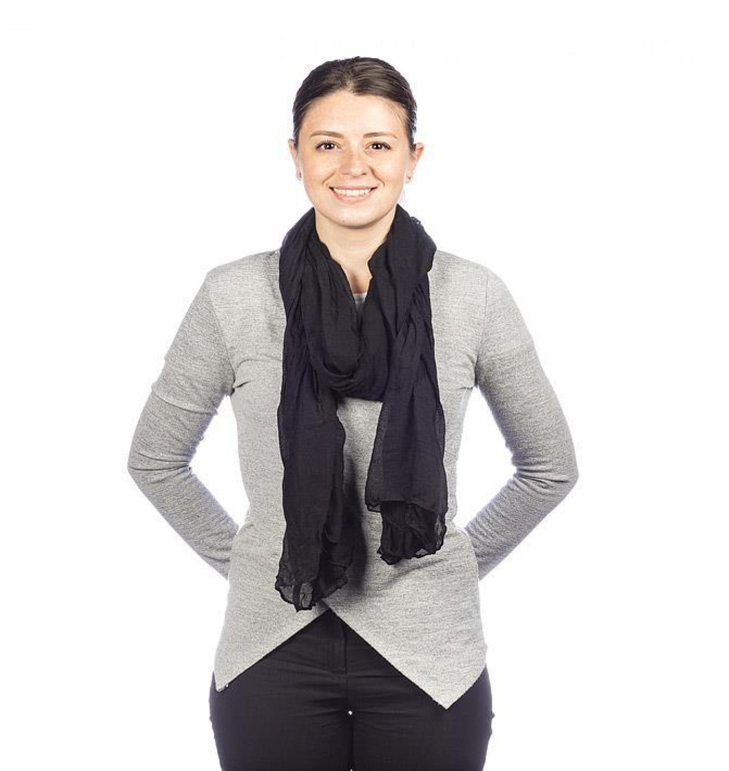 Black Classic Lightweight Scarf