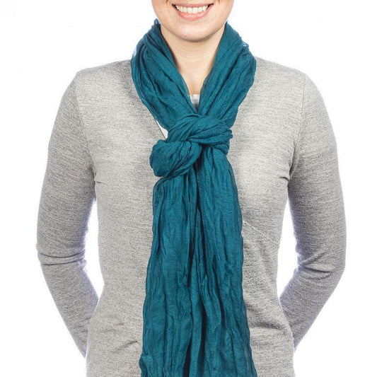 Teal Classic Lightweight Scarf