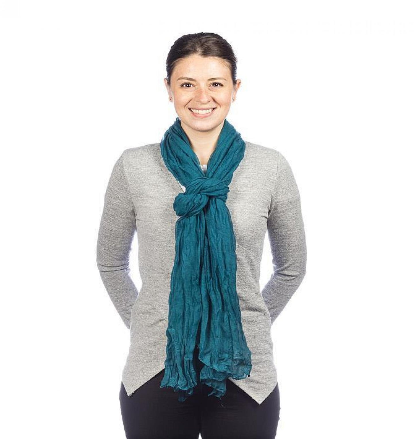 Teal Classic Lightweight Scarf