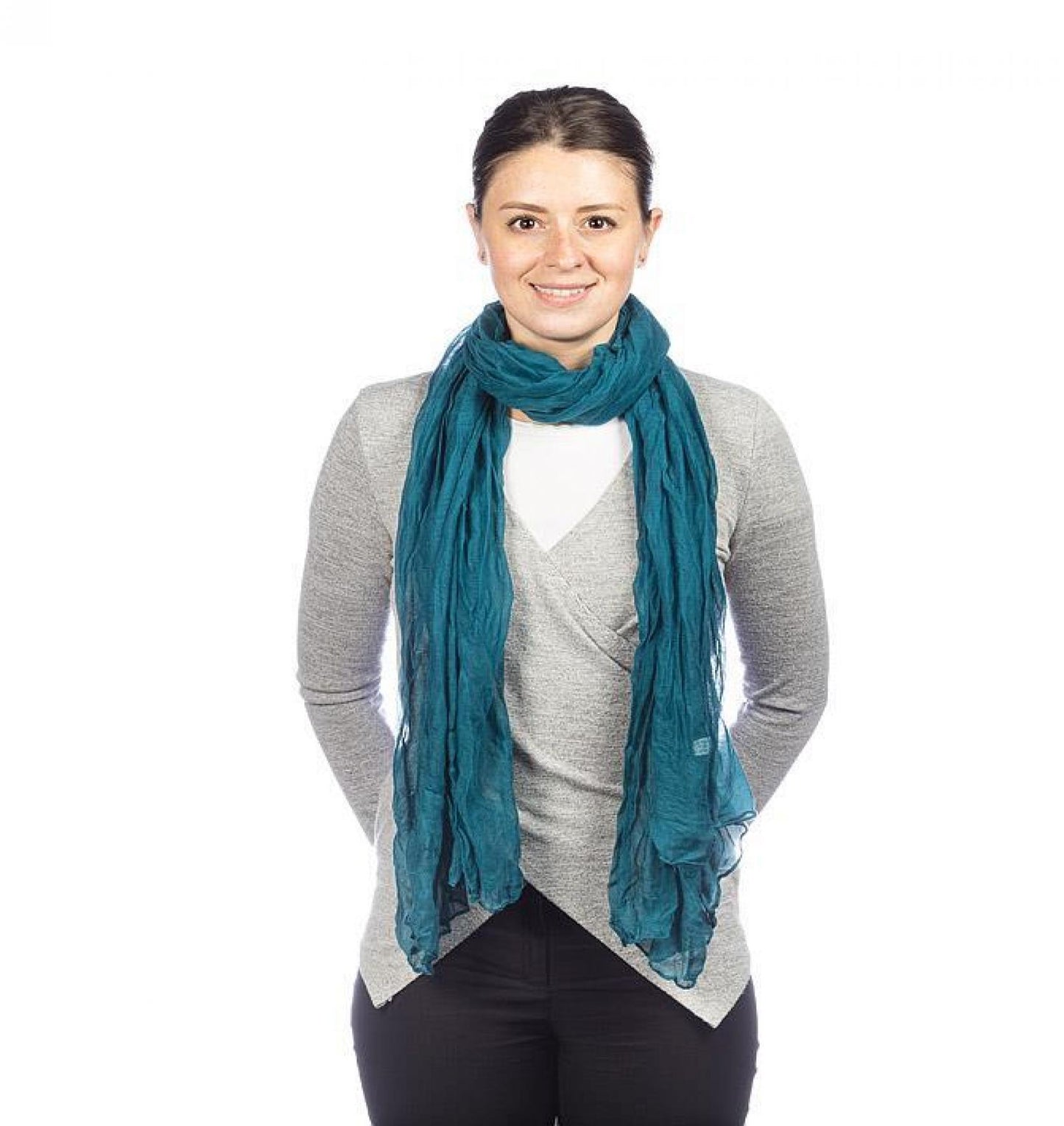 Teal Classic Lightweight Scarf