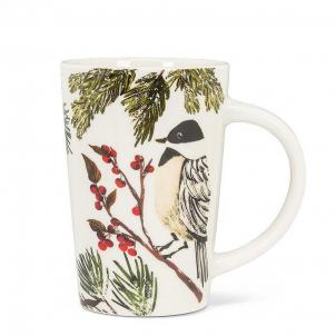 Set of 12 Chickadee On A Branch Mug