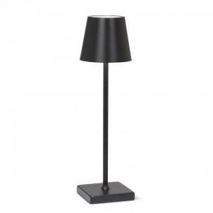 Matte Black With Classic Shade Led Table Lamp