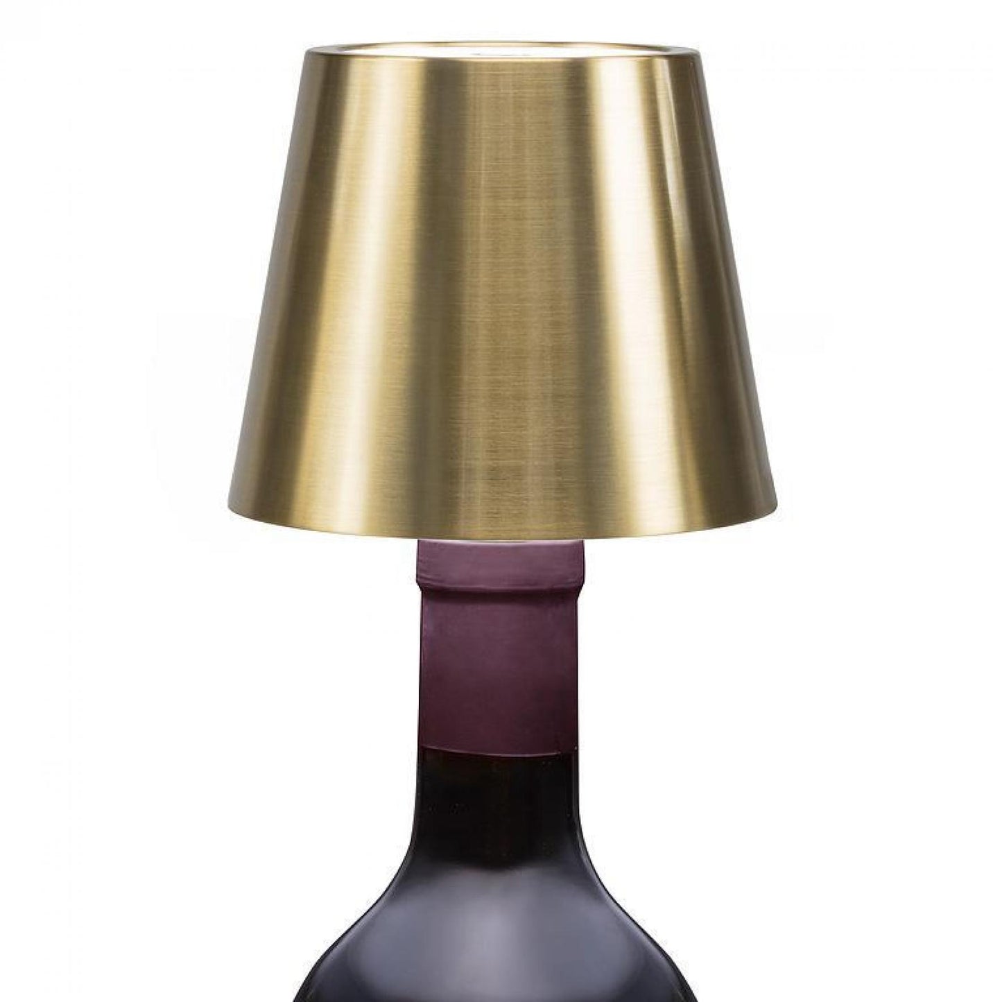 Matte Gold Shade Led Lit Bottle Stopper