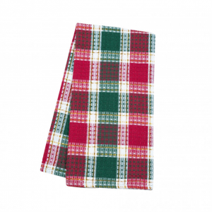Set of 4 Santa Clara Check Pattern Tea Towel