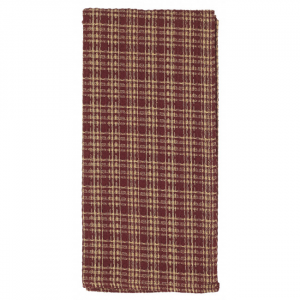 Set of 4 Paprika Check Pattern Tea Towel