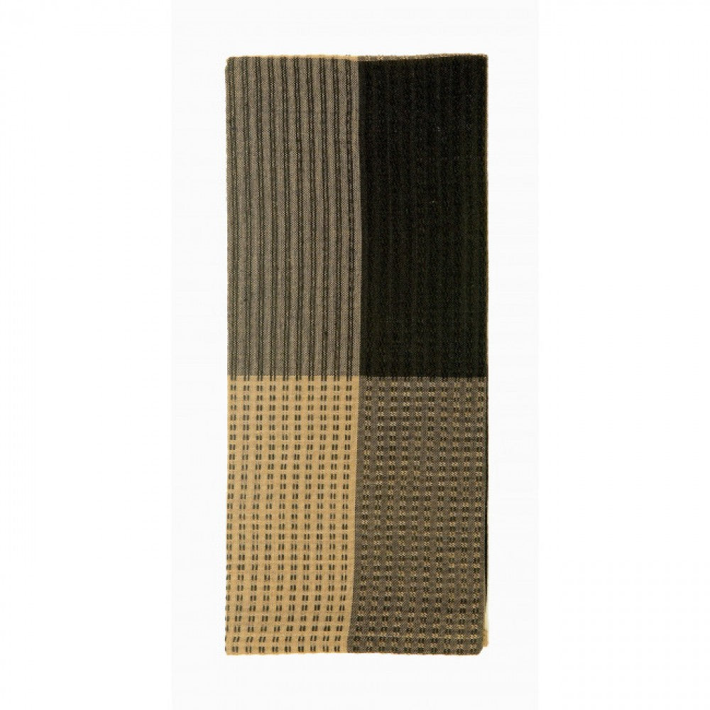 Black Chambre Check Pattern Tea Towel
