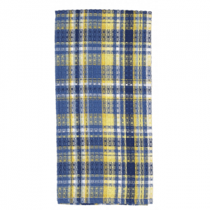 Set of 4 Bluestone Check Pattern Tea Towel