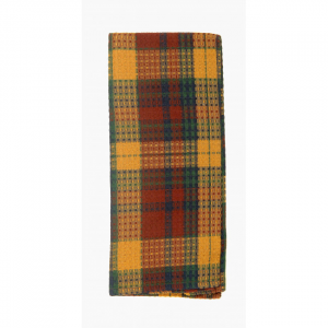 Set of 4 Sunset Check Pattern Tea Towel