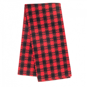 Set of 4 Buffalo Red Plaid Waffle Weave Tea Towel
