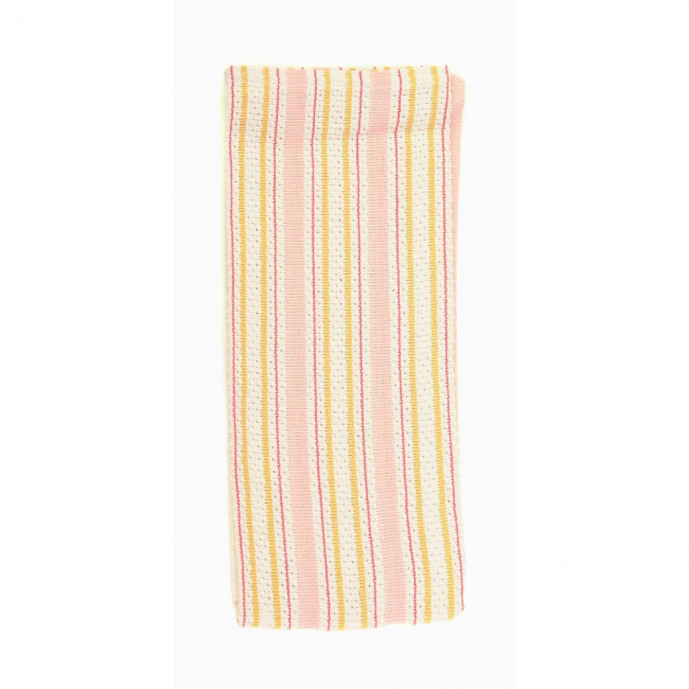 Pink Striped Tea Towel