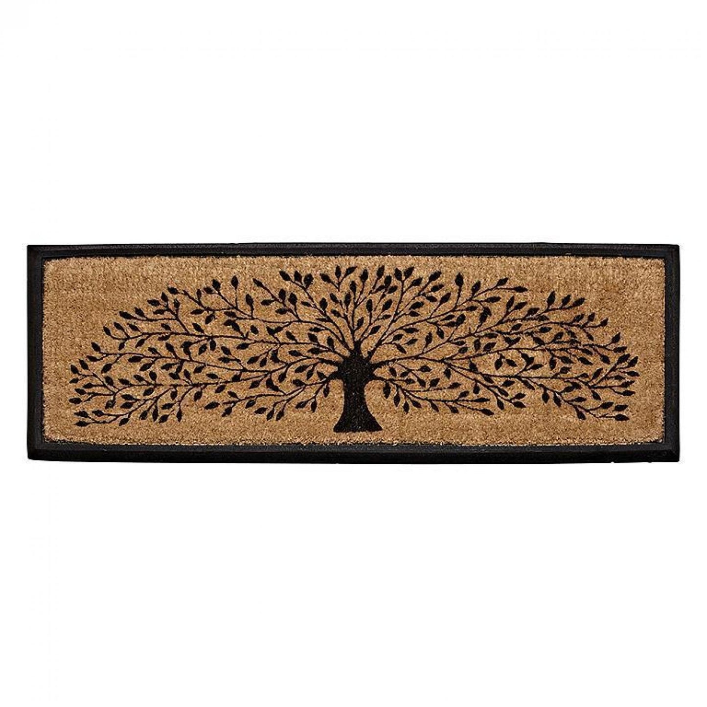 Tree Of Life With Black Border Doormat
