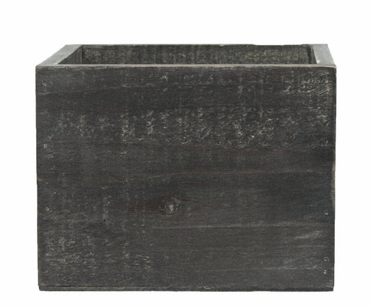 Square Blackwashed Planter