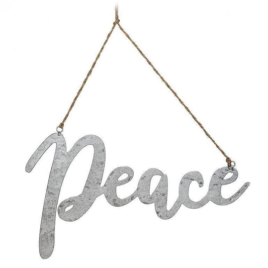 Peace Cursive Script Sign