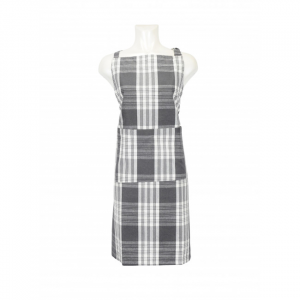Stone Gray Plaid Apron