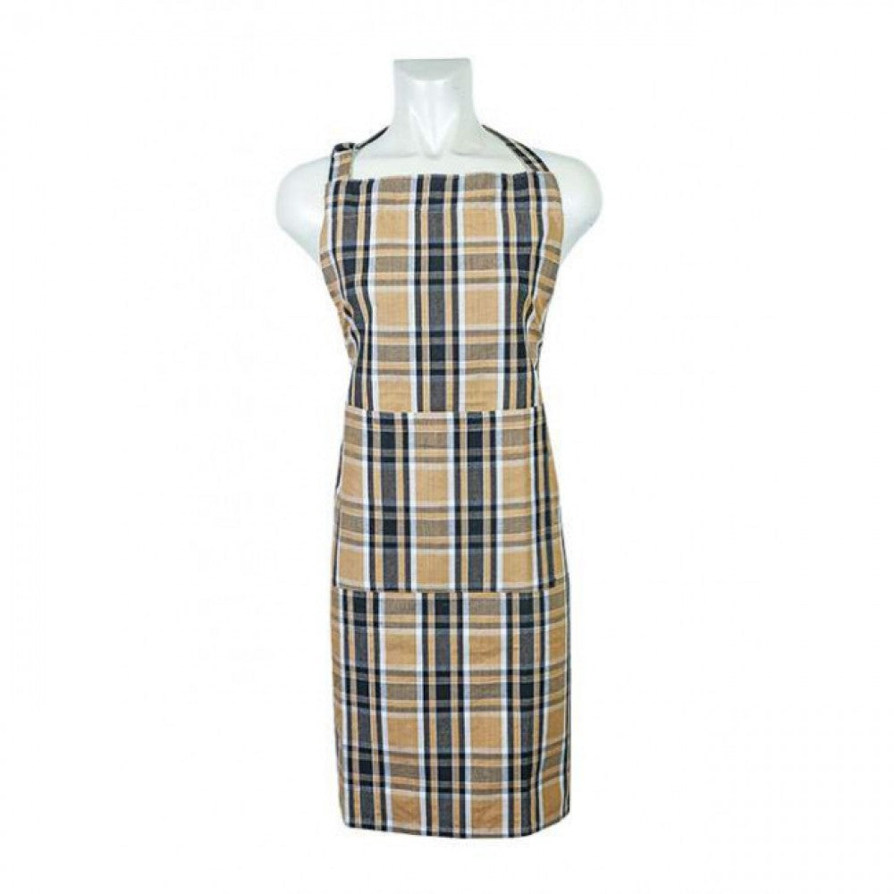 Black Haze Check Pattern Apron