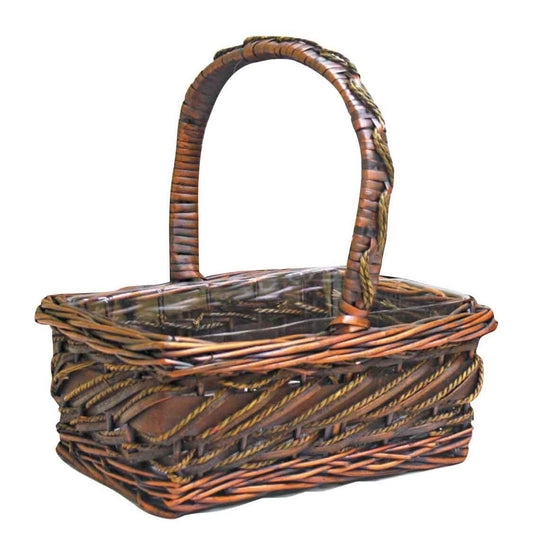 13.5"H Bali Brown Willow Basket