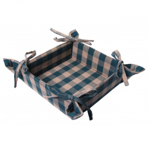 13x9" Green Check Bread Basket