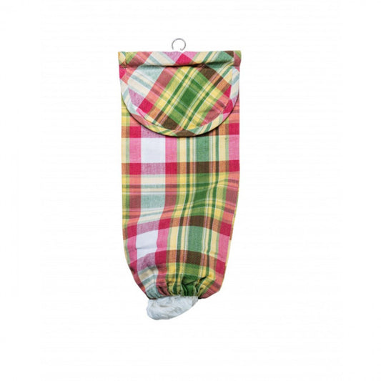 Summer Blush Check Pattern Bag Holder