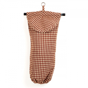 Berryvine Burgundy Check Pattern Bag Holder