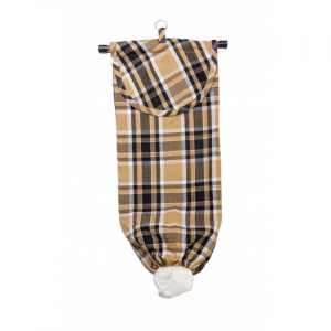 Black Haze Check Pattern Bag Holder